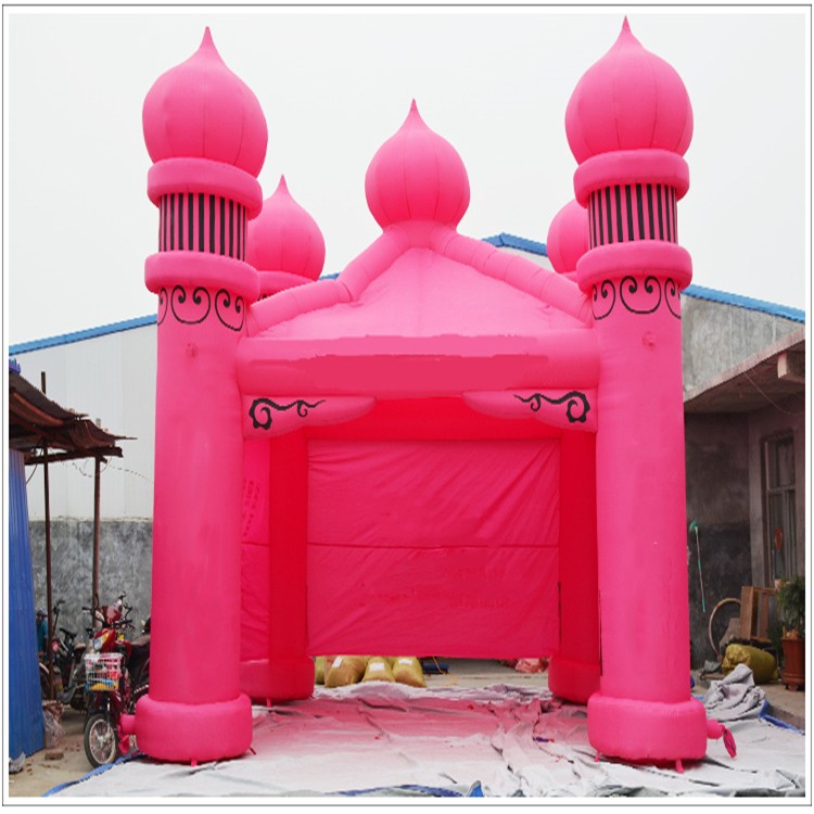 金平粉色帐篷